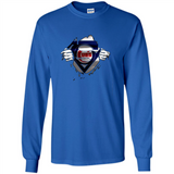 Chicago Cubs And Superman Fans - Long Sleeve T-Shirt