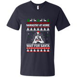 Namastay at home and wait for Santa Christmas sweatshirt PINGPONG