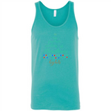 My Favorite Color is Christmas Lights Xmas Sporty T-Shirt - Canvas Unisex Tank