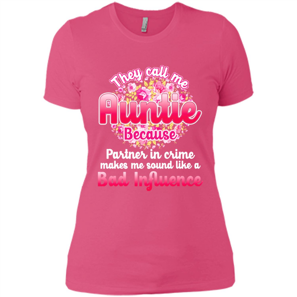 They Call Me Auntie Flower - Ladies' Boyfriend T-Shirt