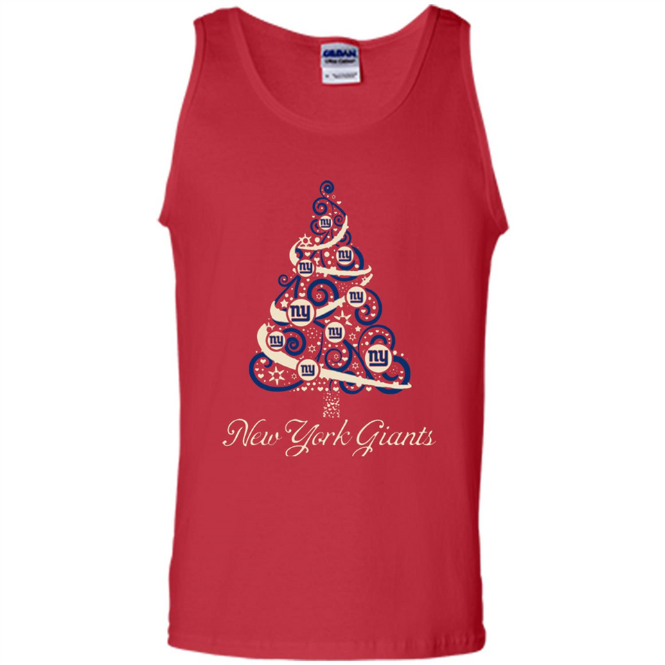 New York Giants NFL Football Team Logo Christmas Tree T-Shirt - Tank Top