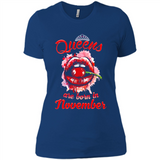 Queens Are Born In November T-Shirt Sexy Lips