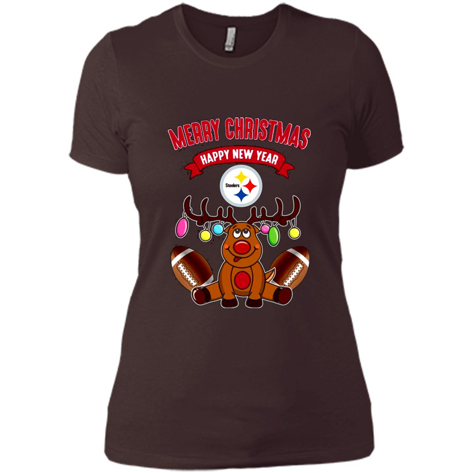 Pittsburgh Steelers NFL Reindeer Funny Merry Christmas And Happy New Year