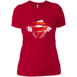 Chicago Bears And Superman Fans - Ladies' Boyfriend T-Shirt