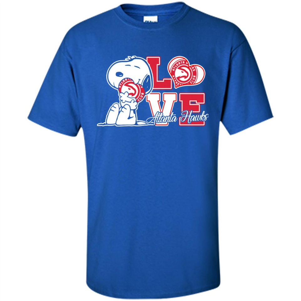 Snoopy loves NBA Atlanta Hawks - Shirt