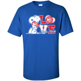 Snoopy loves NBA Atlanta Hawks - Shirt