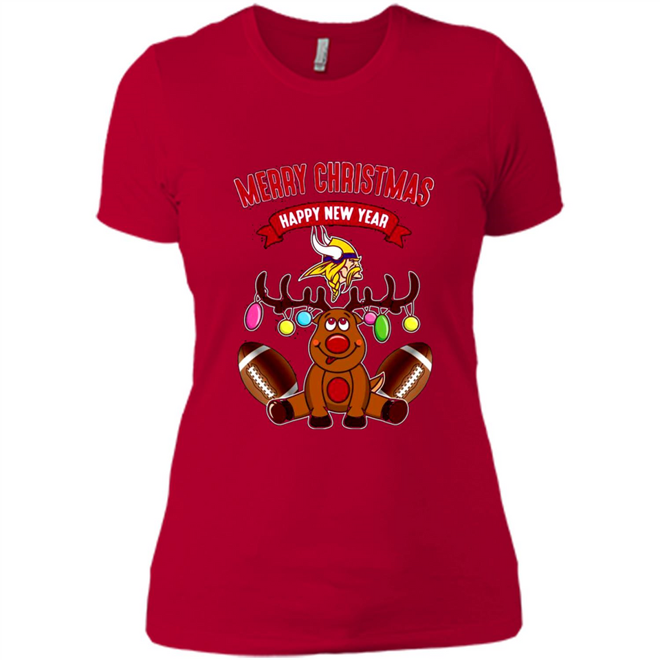 Minnesota Vikings NFL Reindeer Funny Merry Christmas And Happy New Year