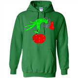 Christmas The Grinch Hand Holding Apple Ornament sweater - Hoodie