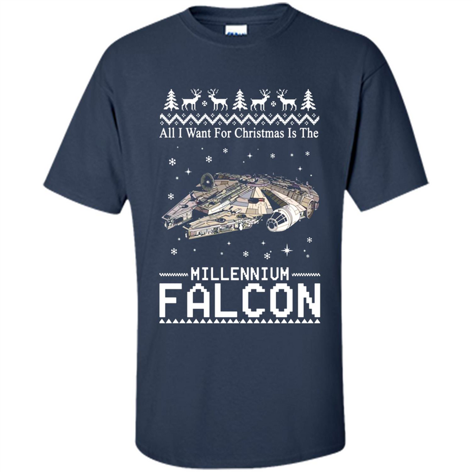 All I Want For Christmas Is The Millennium Falcon ugly PINGPONG