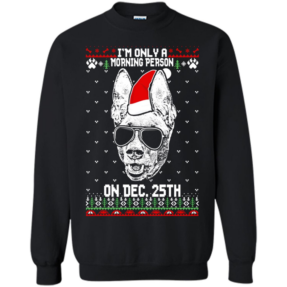 Morning Person Pharaoh Hound Funny Xmas - Sweatshirt