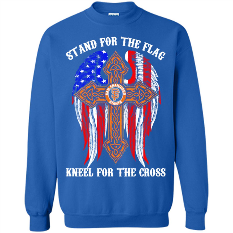 Francisco Giants - stand for the flag kneel for the cross