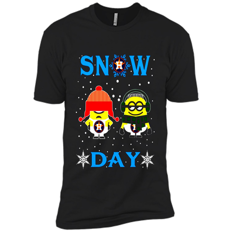 Snow Day Shirt For Houston Astros Vs Minion Fans pingpong