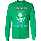Rick and Morty Time to get Riggity Riggity Wrecked Son Christmas sweater - Long Sleeve T-Shirt