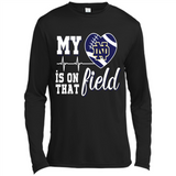 Notre Dame Fighting Irish Football My Heart is on that Field - Canvas Long Sleeve T-Shirt