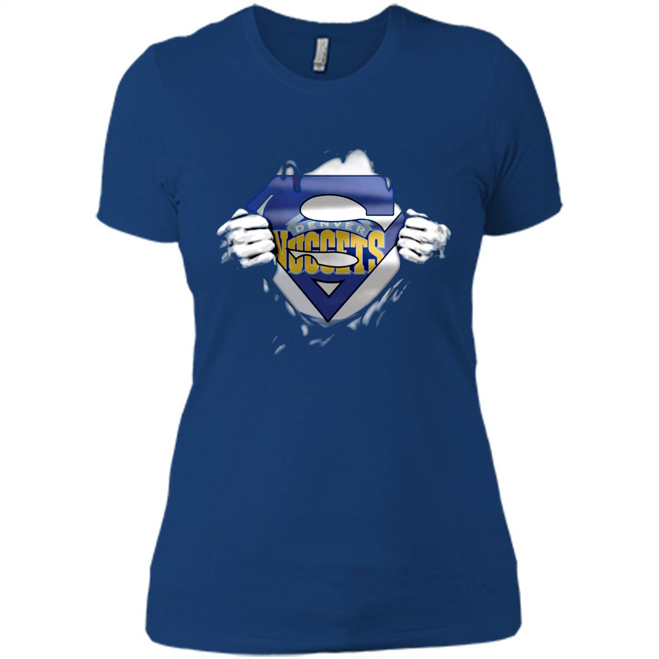 Denver Nuggets And Superman Fans - Ladies' Boyfriend T-Shirt