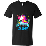 Unicorns are born in June Birthday Rainbow Gift Ladies Custom
