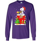 Anaheim Ducks Snoopy Ugly Christmas Sweaters - Long Sleeve T-Shirt