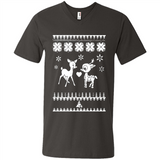 Rudolph and Clarice Ugly Christmas Sweater - Men's V-Neck