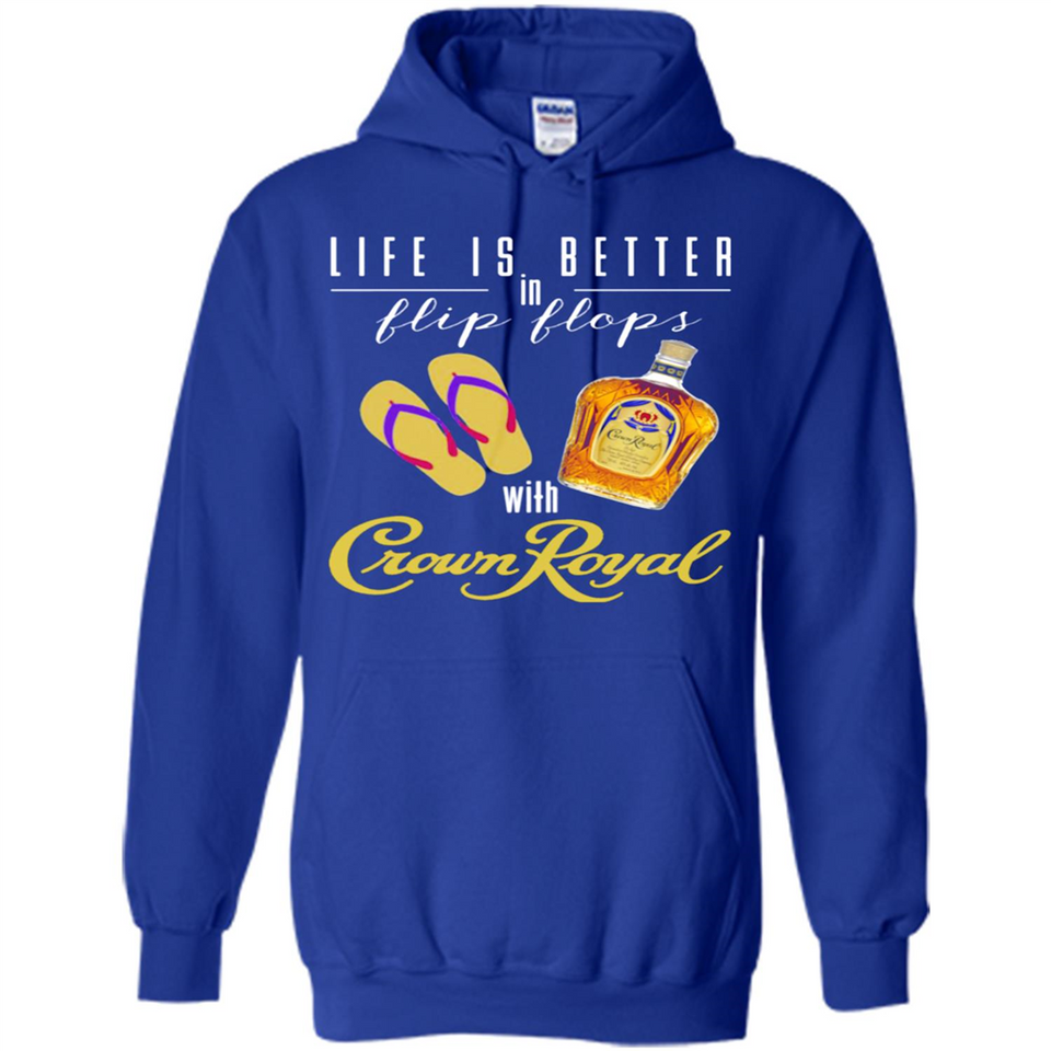 LIFE IS BETTER IN FLIP FLOPS WITH CROWN ROYAL