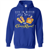 LIFE IS BETTER IN FLIP FLOPS WITH CROWN ROYAL