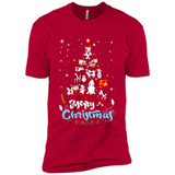 Christmas Ugly Sweater Animal Tree Pine Merry Christmas - Premium Short Sleeve T-Shirt