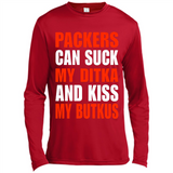Packers can suck my Ditka and kiss my Butkus PINGPONG - Canvas Long Sleeve T-Shirt