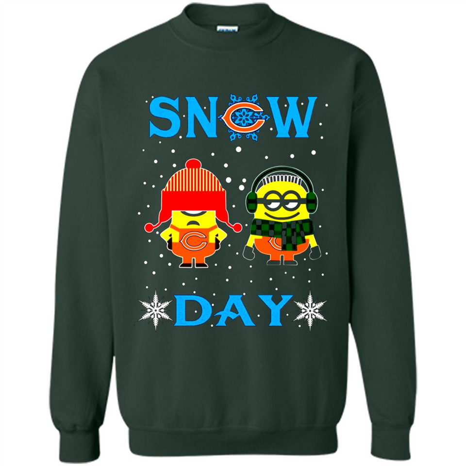 Snow Day Shirt For Chicago Bears Vs Minion Fans pingpong