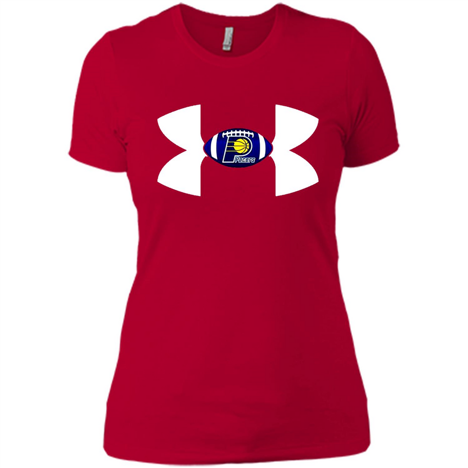 Indiana Pacers Under Armour Logo - Ladies' Boyfriend T-Shirt