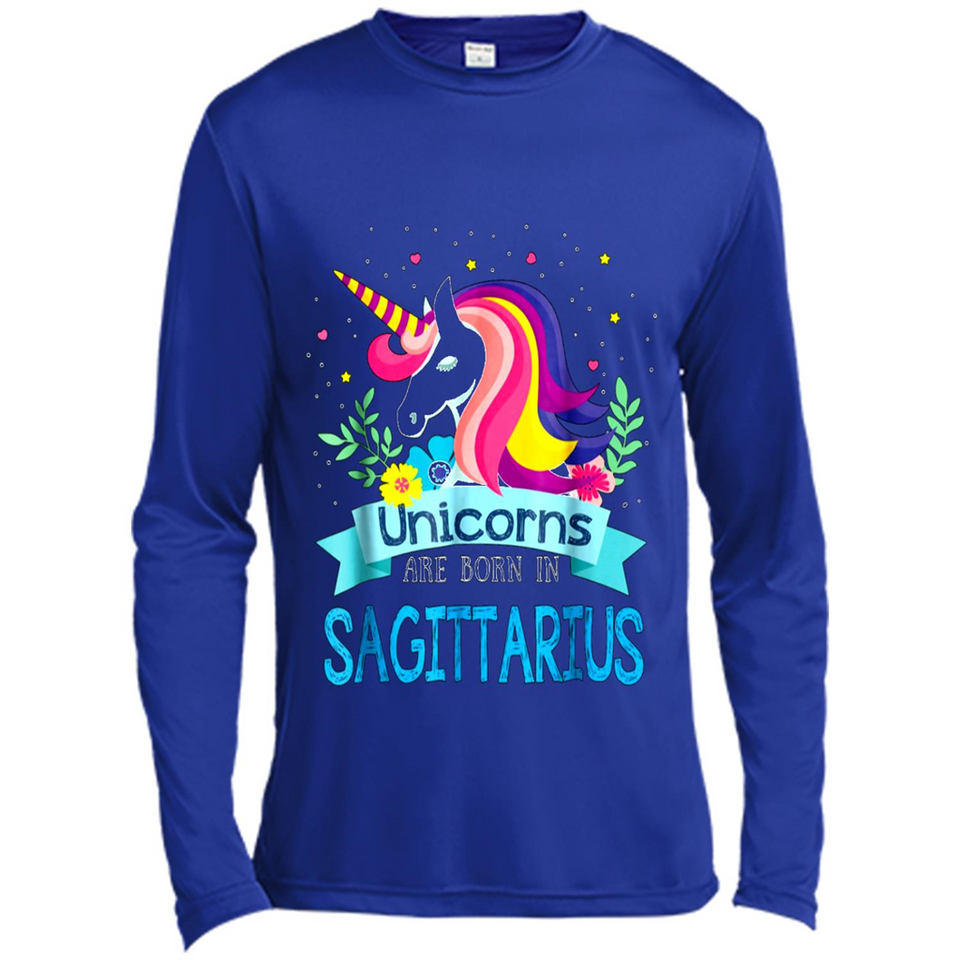 Unicorns are born in Sagittarius Birthday Rainbow Custom Ultra Cotton