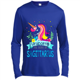Unicorns are born in Sagittarius Birthday Rainbow Custom Ultra Cotton
