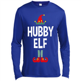 Hubby Elf Shirt - Family Matching Christmas Pajamas - Canvas Long Sleeve T-Shirt