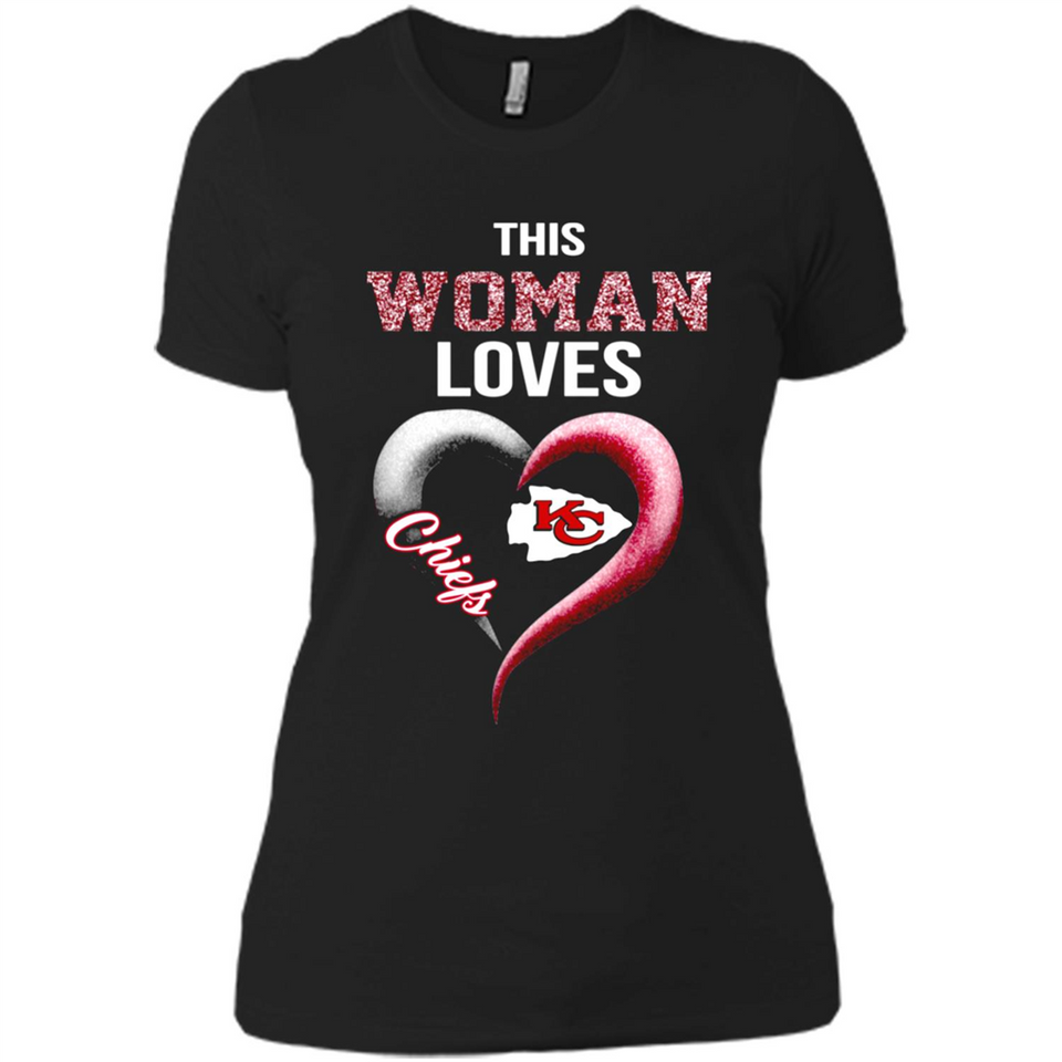 This Woman love Chiefs NFL football team - Ladies' Boyfriend T-Shirt