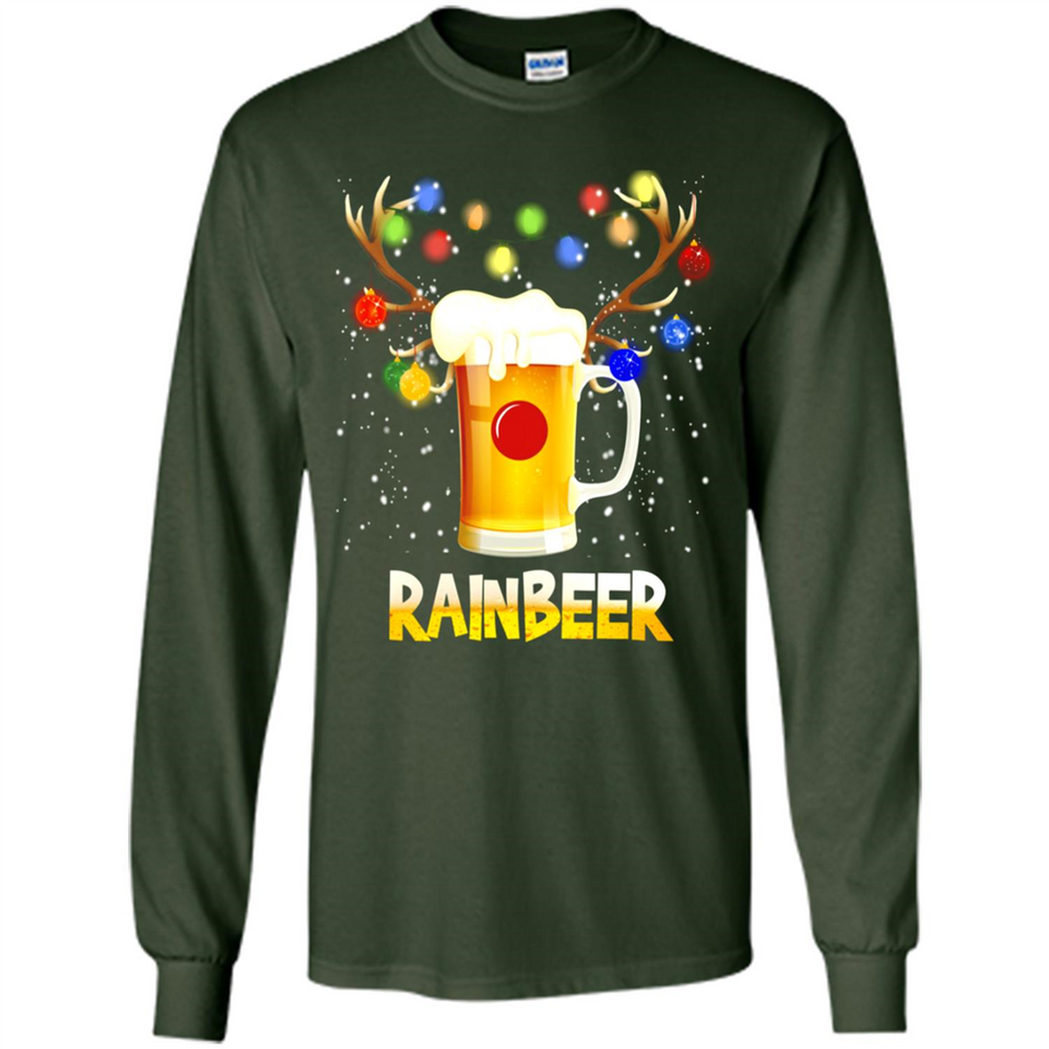Rainbeer Christmas Reindeer Beer Drinking