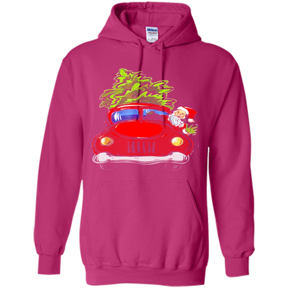 Vintage Santa red Truck Christmas Tree PINGPONG