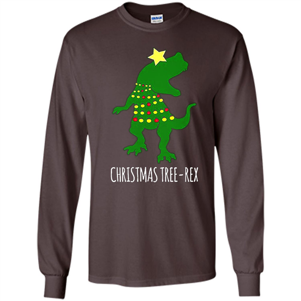Christmas Tree Rex - Long Sleeve T-Shirt