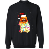 Pomeranian Santa Lights Christmas Dog Xmas Sweatshirt - Sweatshirt