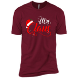 Mrs. Claus Santa Claus Merry Xmas T-Shirt - Premium Short Sleeve T-Shirt