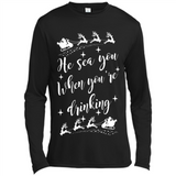 He Sees You When You're Drinking - Canvas Long Sleeve T-Shirt
