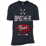 Brother Shirt Buffalo Plaid Family Camping Bear Tee - Premium Short Sleeve T-Shirt
