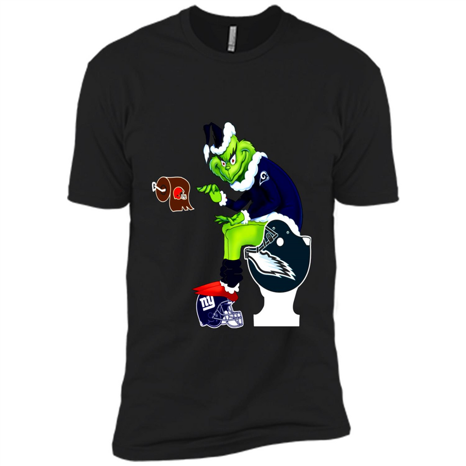 Los Angeles Rams Toilet Grinch Santa Claus Football Fan PINGPONG