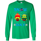 Snow Day Shirt For Cleveland Cavaliers Vs Minion Fans pingpong