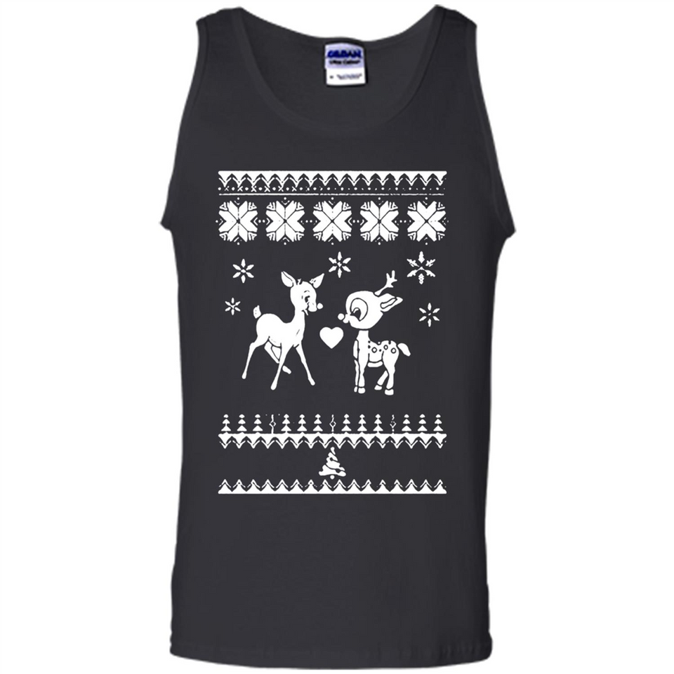 Rudolph and Clarice Ugly Christmas Sweater - Tank Top