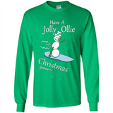 Snowman Snowboarder Tshirt Have Jolly Ollie Christmas