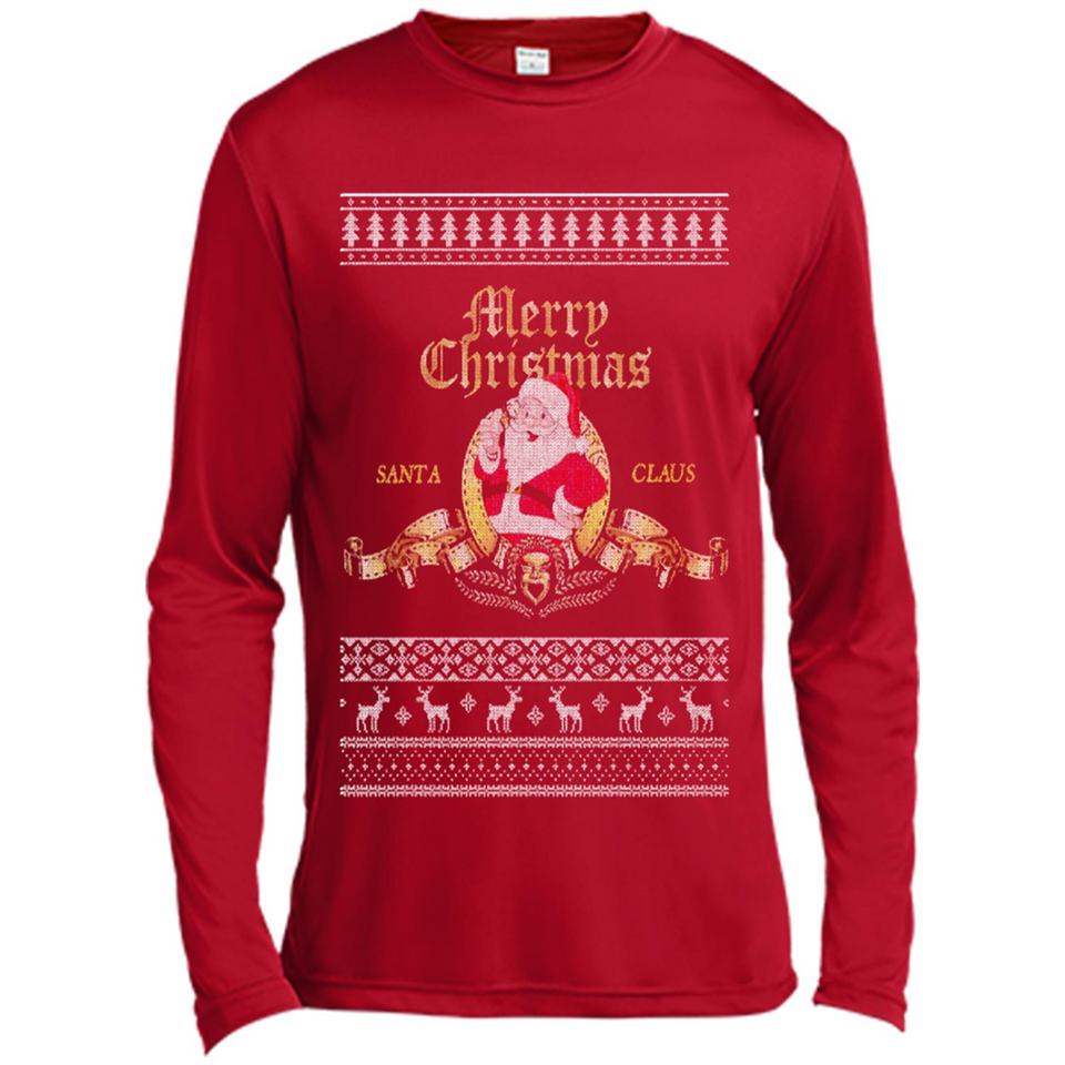 Christmas Santa Goldwyn Mayer Logo - Canvas Long Sleeve T-Shirt