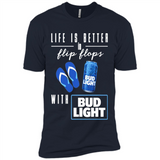 LIFE IS BETTER IN FLIP FLOPS WITH BUD LIGHT
