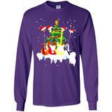 Santa Hat Electric Guitar Classical Guitar Christmas shirt Ladies' Boyfriend