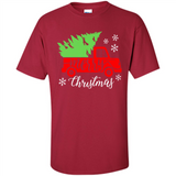 Vintage Christmas Classic Truck T-Shirt with Snow and Tree