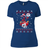 No Christmas for You – Deadpool Santa Claus Ugly Sweater - Ladies' Boyfriend T-Shirt
