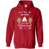 This Singer Loves Christmas Tree Shirt with Snowman