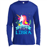 Unicorns are born in Libra Birthday Rainbow Gift Ladies Custom